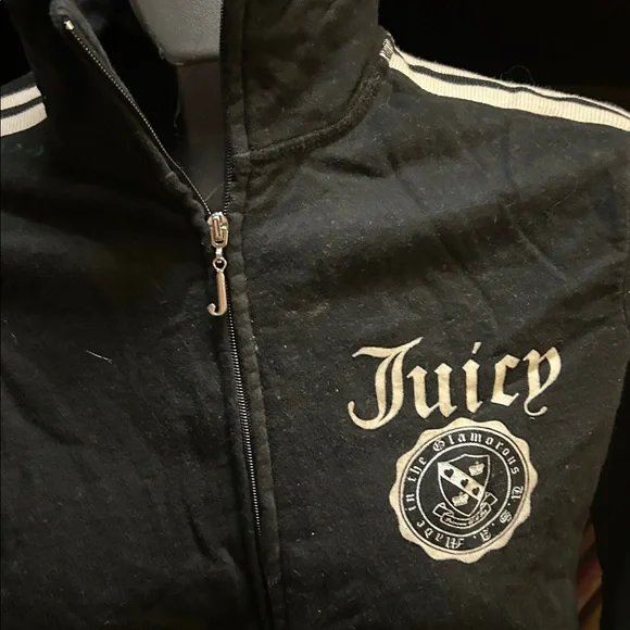 Juicy Couture Black Tracksuit with White Accents - Picture 3 of 10